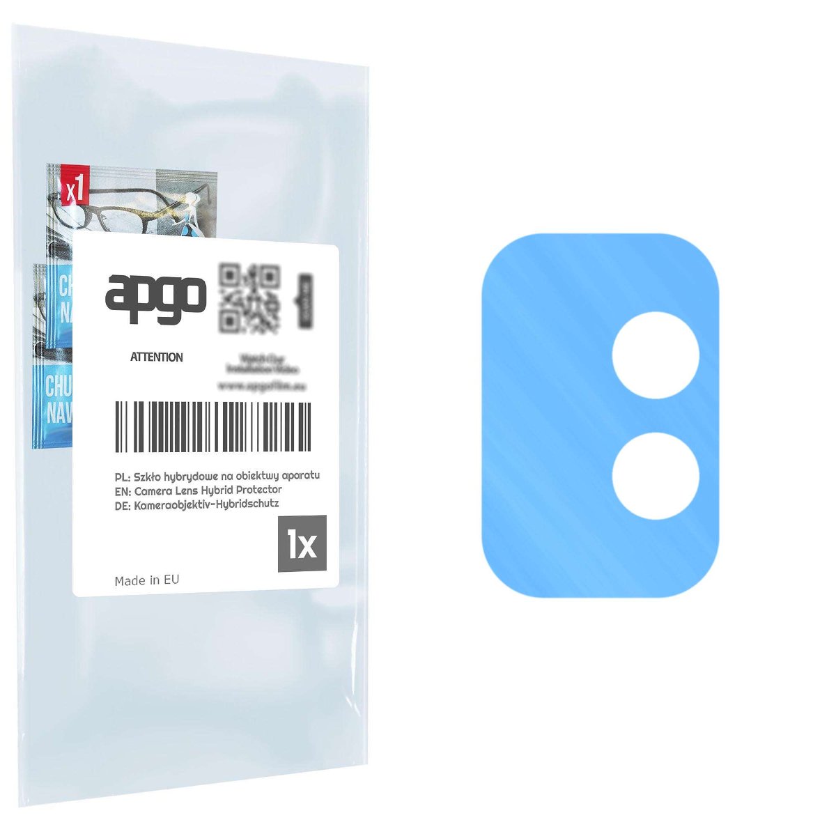 1x Szkło hybrydowe na aparat obiektyw kamerę 9H do Umidigi Bison X10 - apgo hybrid Camera Lens Protector