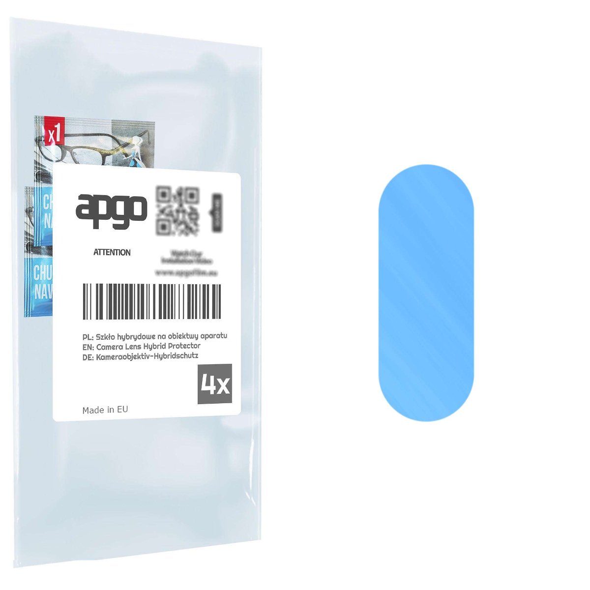 4x Szkło hybrydowe na aparat obiektyw kamerę 9H do Sony Xperia 10 III Lite - apgo hybrid Camera Lens Protector