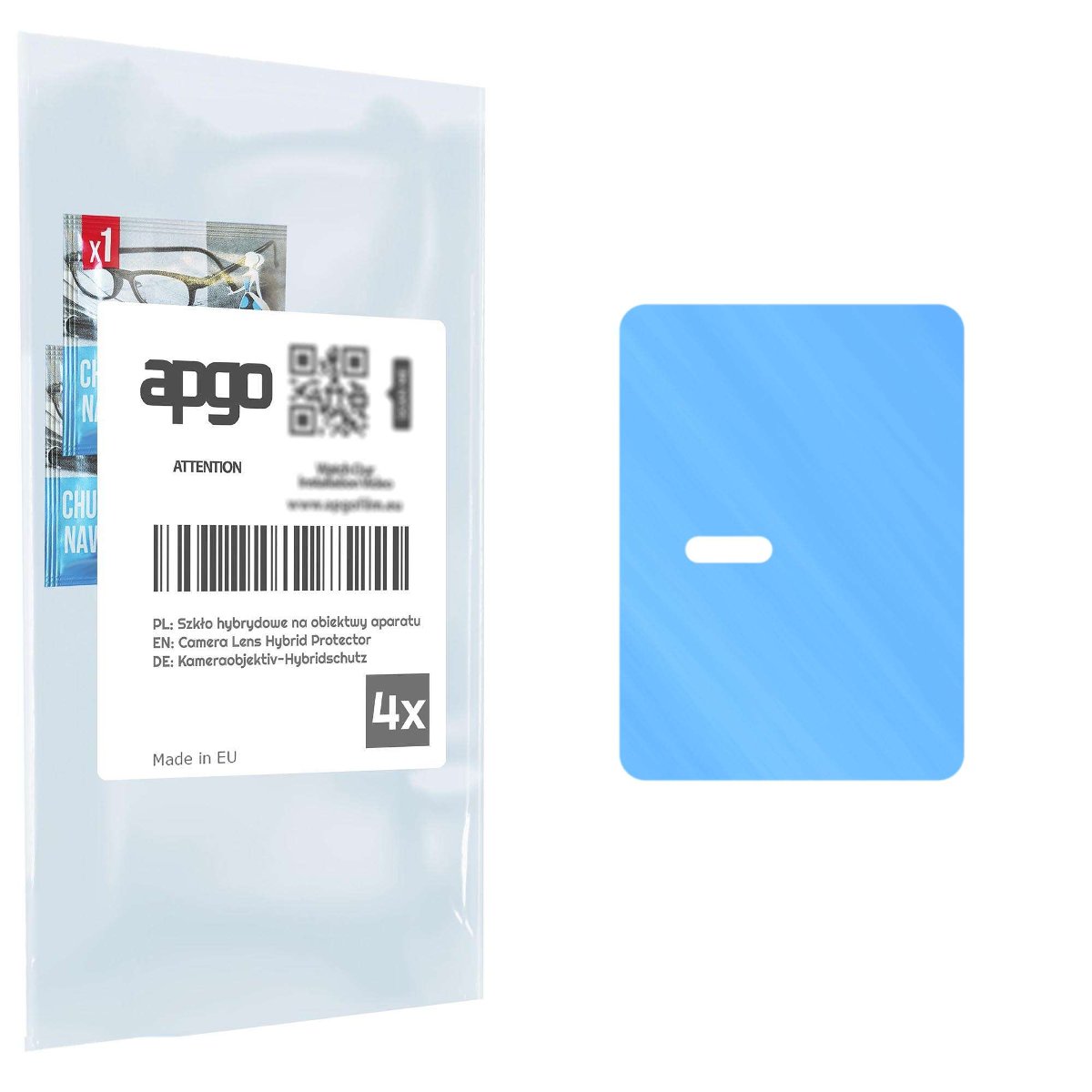 4x Szkło hybrydowe na aparat obiektyw kamerę 9H do Vivo S10 Pro - apgo hybrid Camera Lens Protector