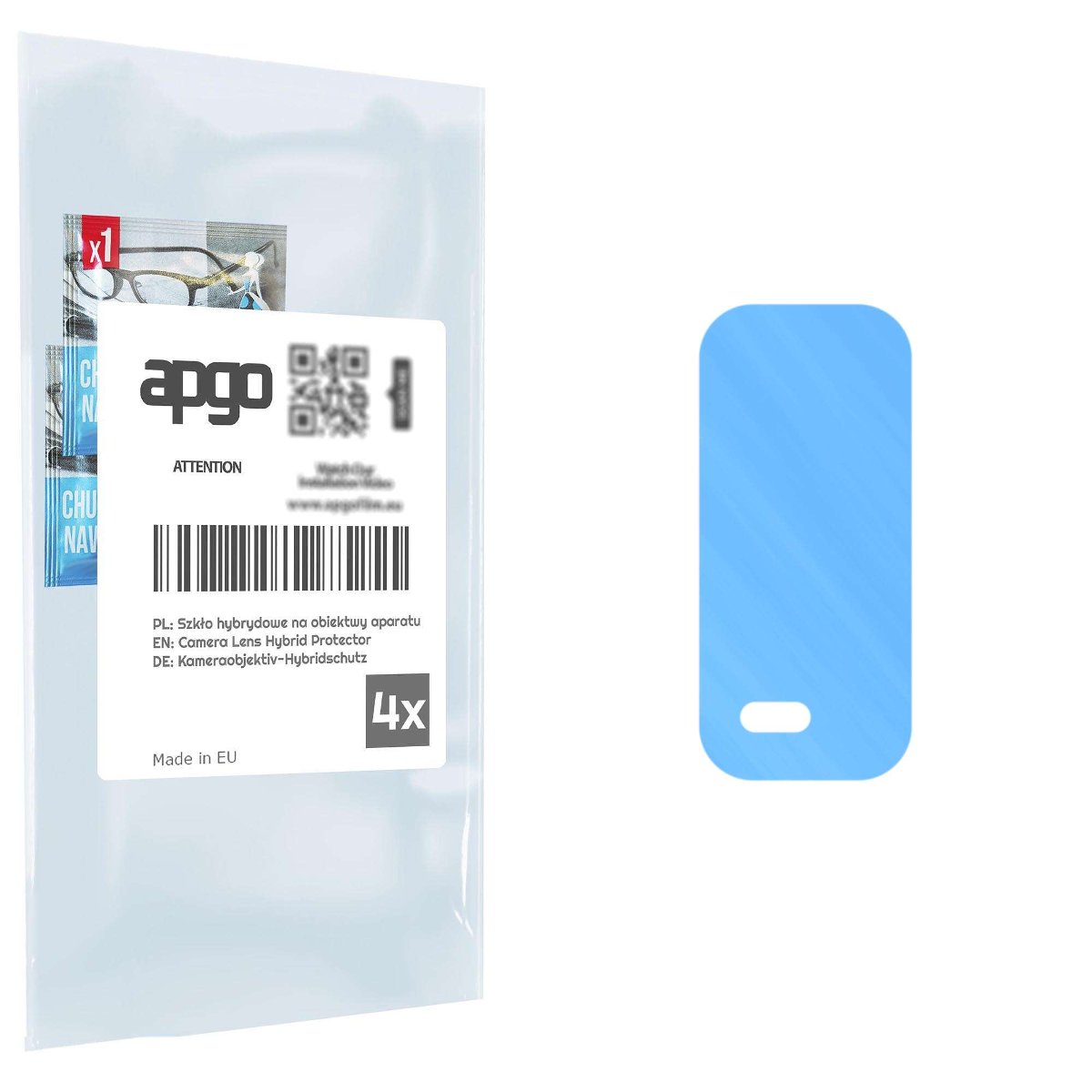 4x Szkło hybrydowe na aparat obiektyw kamerę 9H do Vivo Y12G - apgo hybrid Camera Lens Protector