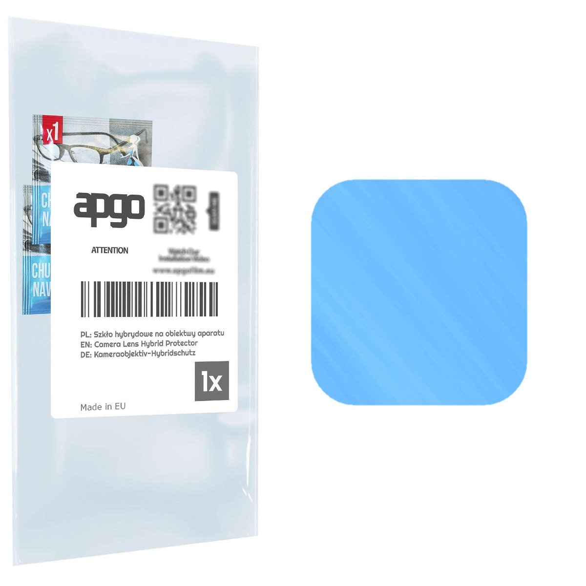 1x Szkło hybrydowe na aparat obiektyw kamerę 9H do Samsung Galaxy M22 - apgo hybrid Camera Lens Protector