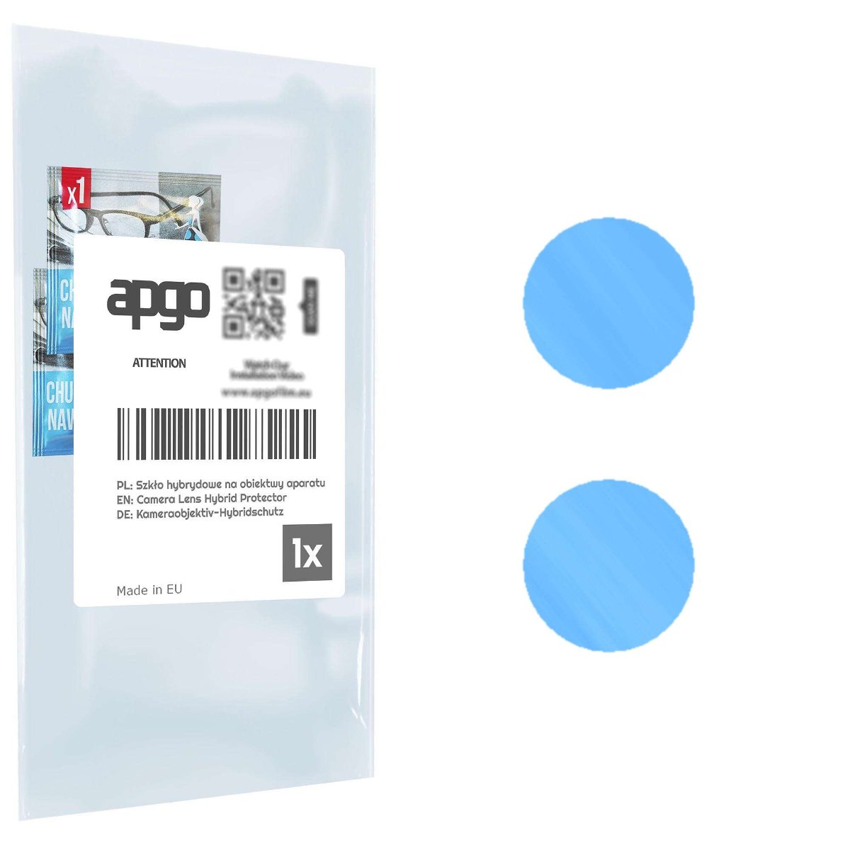 1x Szkło hybrydowe na aparat obiektyw kamerę 9H do Samsung Galaxy Z Flip 3 - apgo hybrid Camera Lens Protector