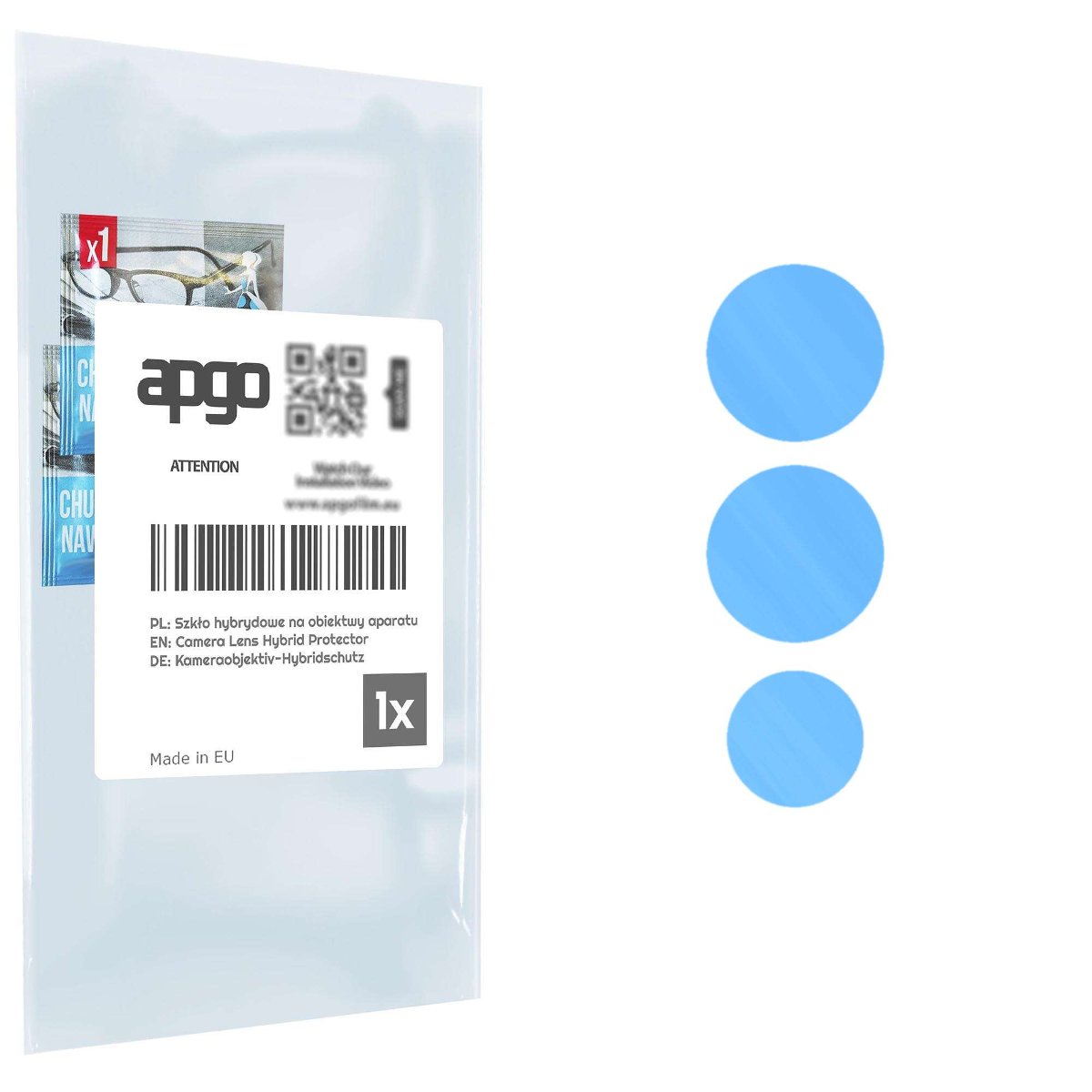 1x Szkło hybrydowe na aparat obiektyw kamerę 9H do Vivo S12 5G - apgo hybrid Camera Lens Protector