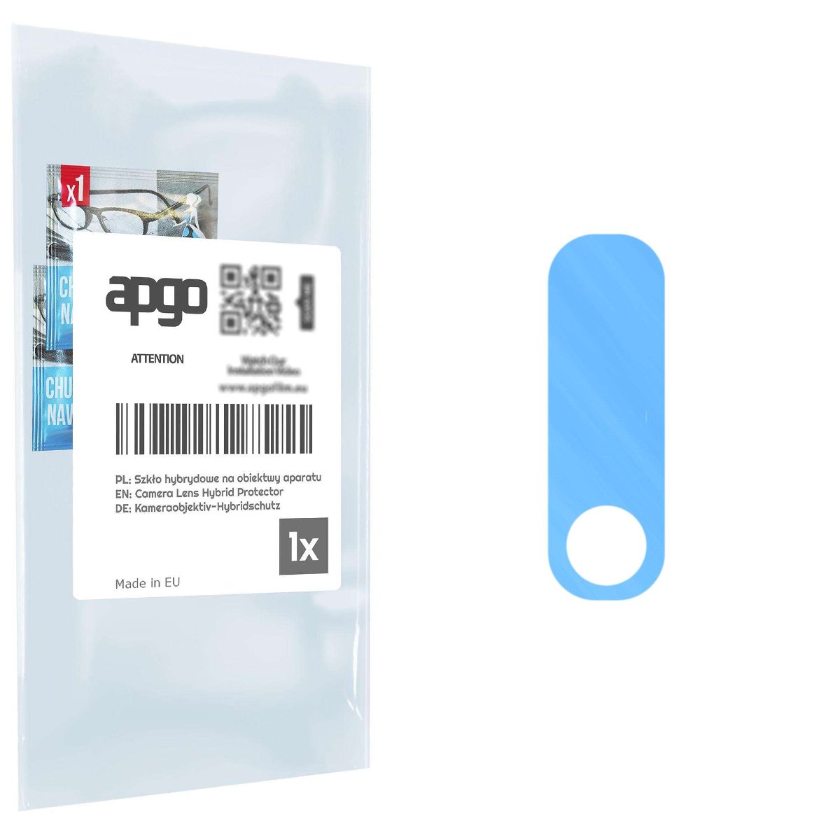 1x Szkło hybrydowe na aparat obiektyw kamerę 9H do Motorola Moto G Pure - apgo hybrid Camera Lens Protector