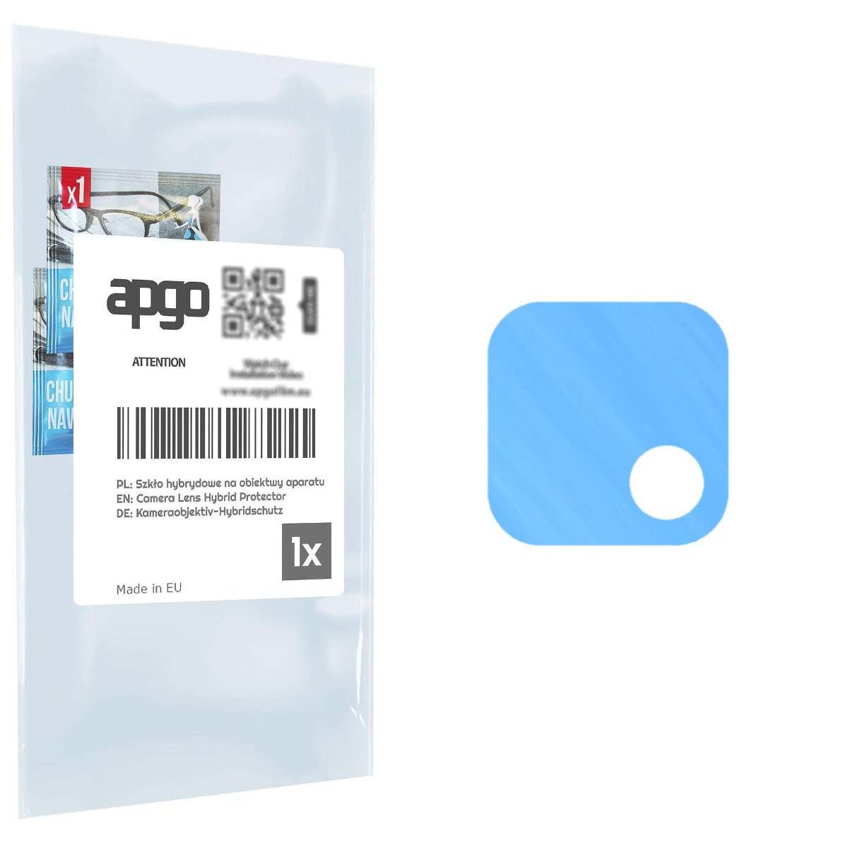 1x Szkło hybrydowe na aparat obiektyw kamerę 9H do Samsung Galaxy A22s 5G - apgo hybrid Camera Lens Protector