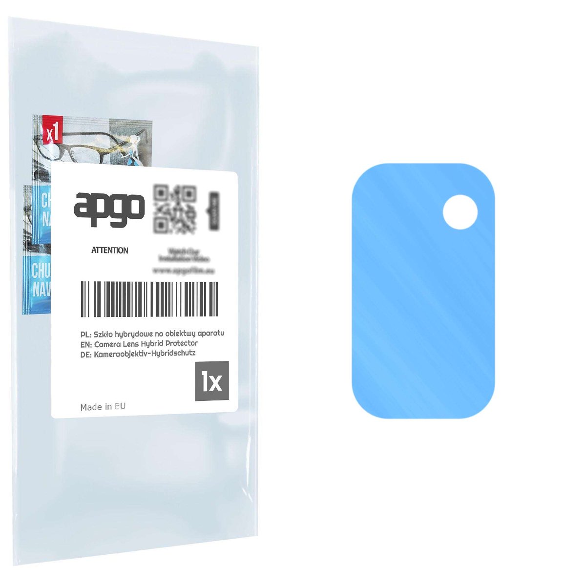 1x Szkło hybrydowe na aparat obiektyw kamerę 9H do Blackview A100 - apgo hybrid Camera Lens Protector