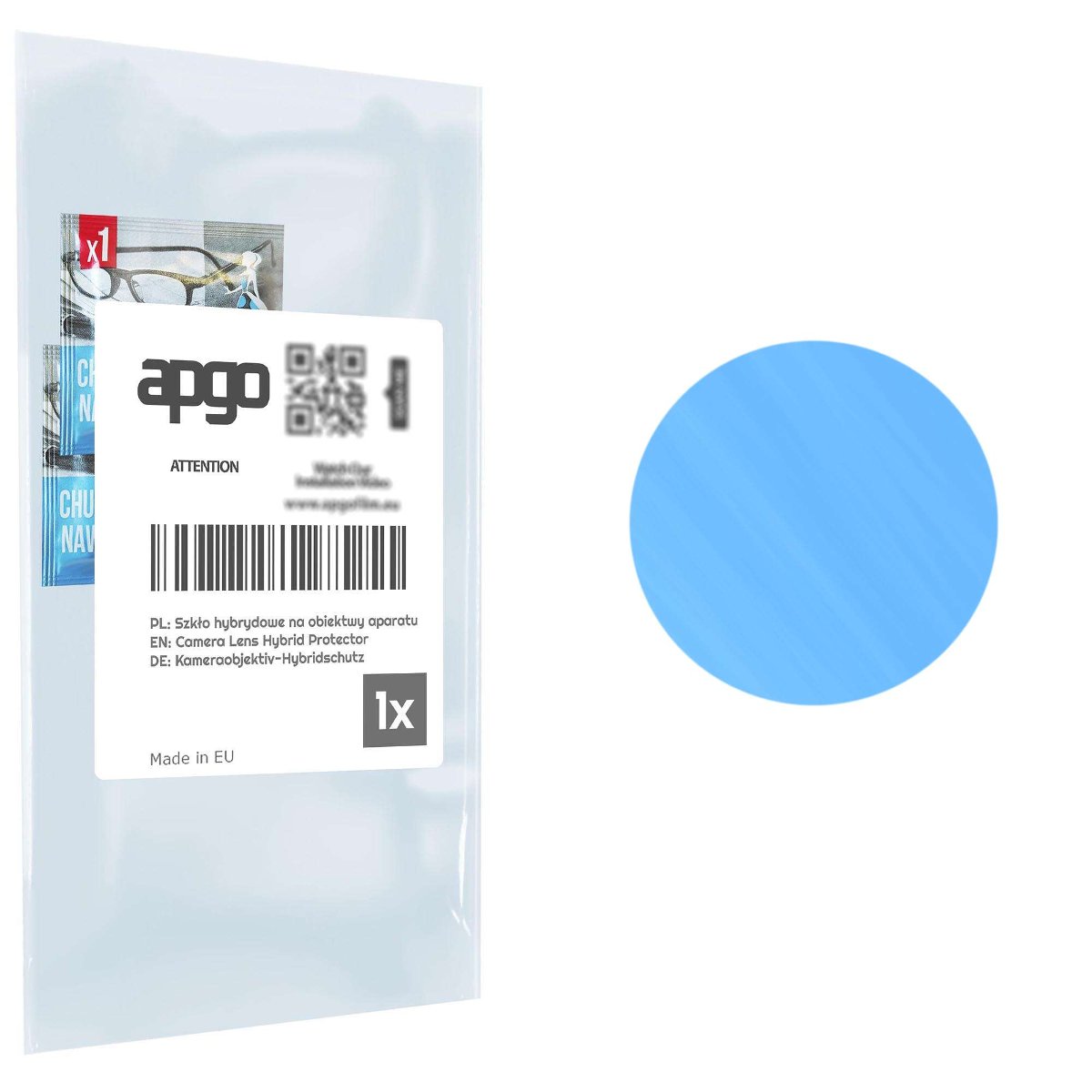 1x Szkło hybrydowe na aparat obiektyw kamerę 9H do Nokia X100 - apgo hybrid Camera Lens Protector