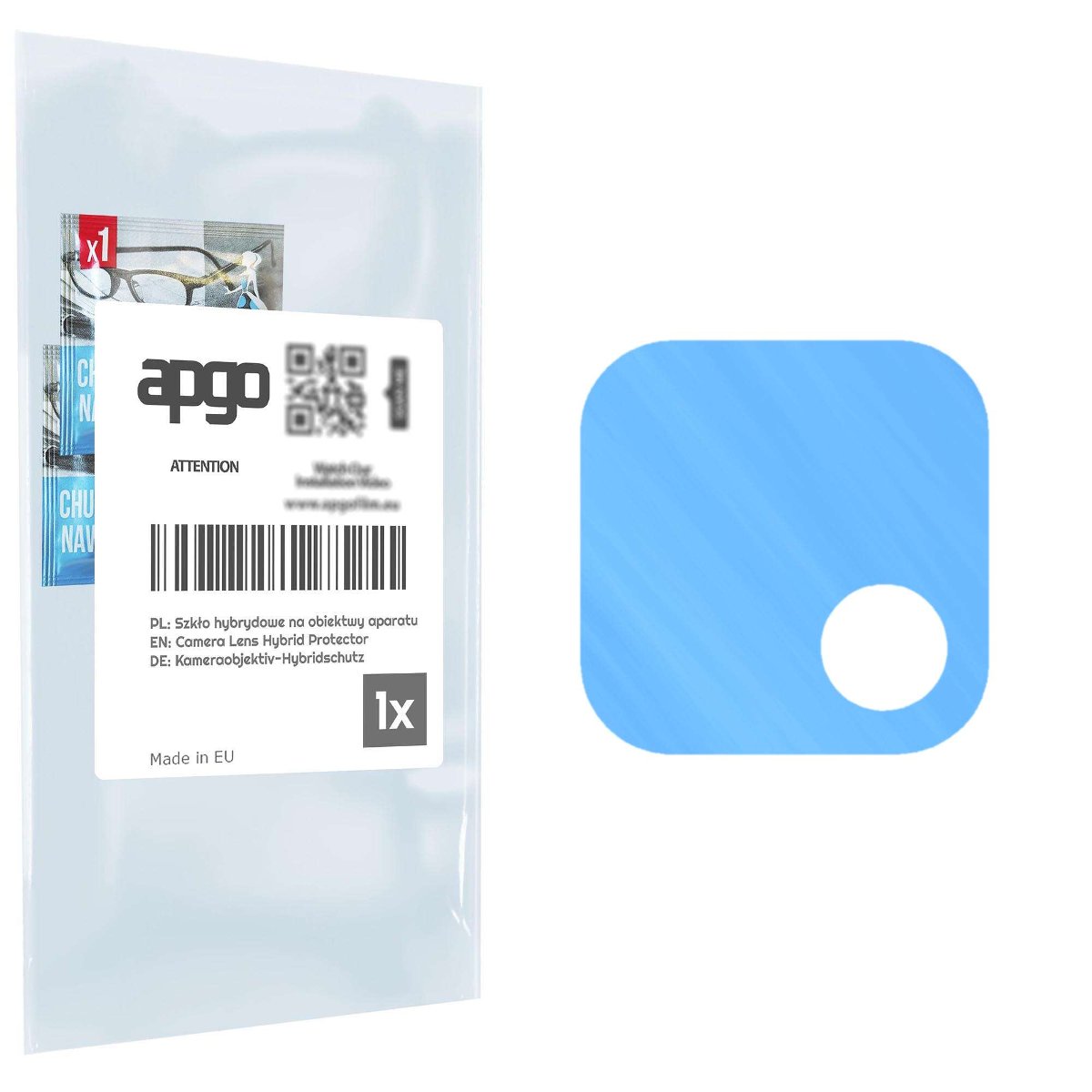 1x Szkło hybrydowe na aparat obiektyw kamerę 9H do Samsung Galaxy A22 5G - apgo hybrid Camera Lens Protector