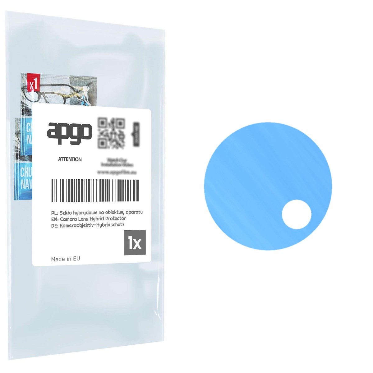 1x Szkło hybrydowe na aparat obiektyw kamerę 9H do Nokia G10 - apgo hybrid Camera Lens Protector