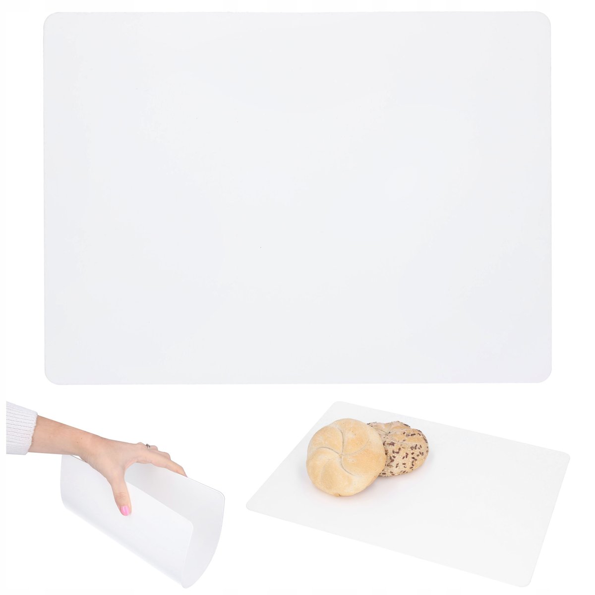 Deska deski DO KROJENIA pieczywa nabiału biała flexi elastyczna 24x33 cm