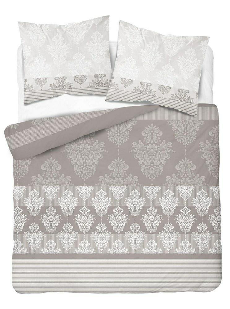 Pościel z mikrofibry 220x200 Glamour beżowa 4609 A 30 Light