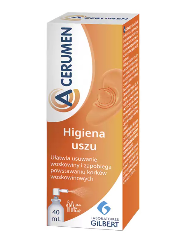 GLENMARK A-cerumen preparat do higieny uszu 40 ml |  OD 199 PLN!