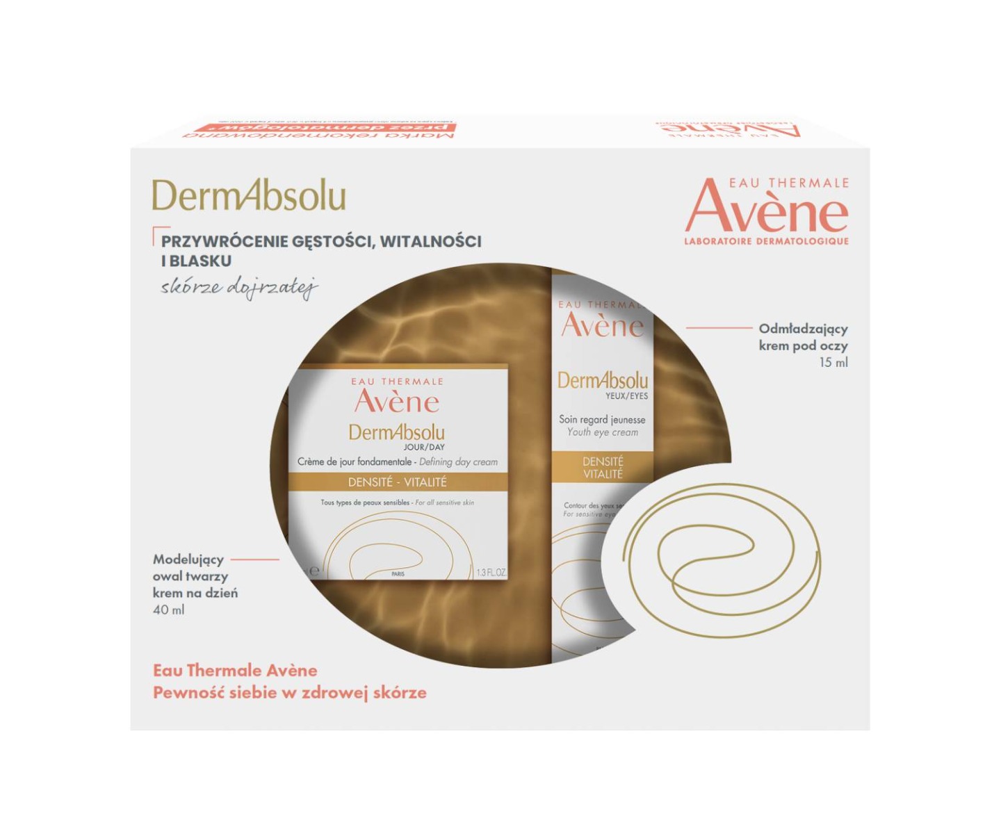 Avene DermAbsolu - zestaw (Krem na dzień 40ml + Krem pod oczy 15ml)