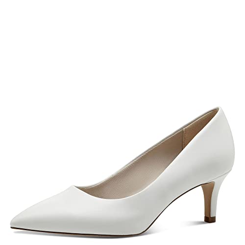 Tamaris Damskie czółenka 1-1-22414-41, białe matowe, 38 EU, biały matowy., 38 EU