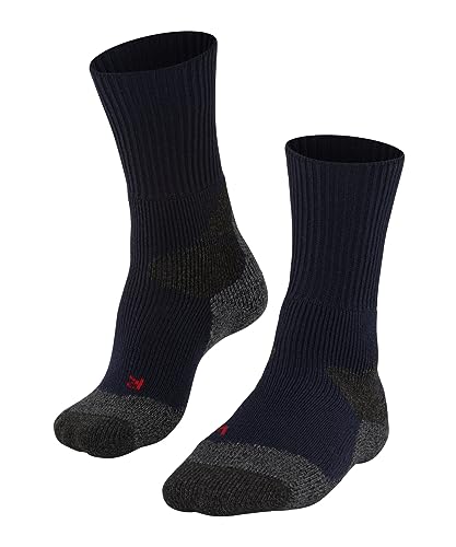 FALKE Kobiety Skarpety do wędrówek TKX Expedition W SO Wełna przeciw pęcherzom grube 1 Para, Niebieski (Marine 6120), 35-36