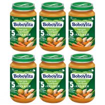 BoboVita Warzywa w potrawce z królikiem po 5 miesiącu Zestaw 6 x 190 g