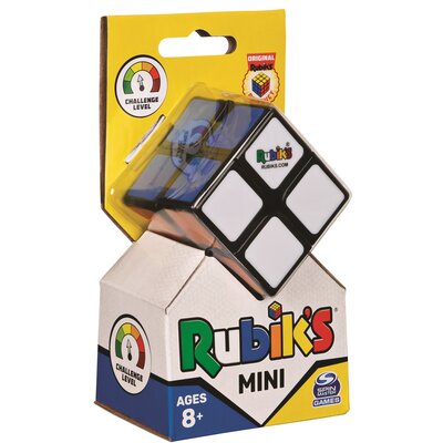 Rubik's RUBIK'S CUBE 2X2 - Kolorowy zestaw puzzli  2X2 - Puzzle 2x2 Oryginalne dopasowanie kolorów - Klasyczna Cube Problem z 1 przewodnikiem - 6063963 - Zabawka dla dzieci 7 lat i +