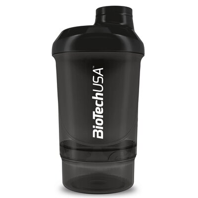 BioTech USA Shaker Nano, czarny, 300 ml