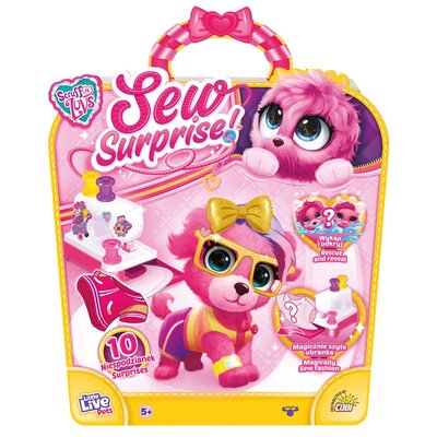 Little Live Pets. Maskotka Sew Surprise róż - Cobi