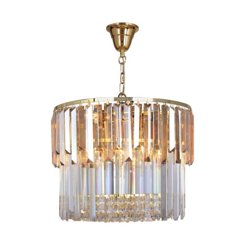 Camille lampa wisząca 8xE14 złota 19101/8