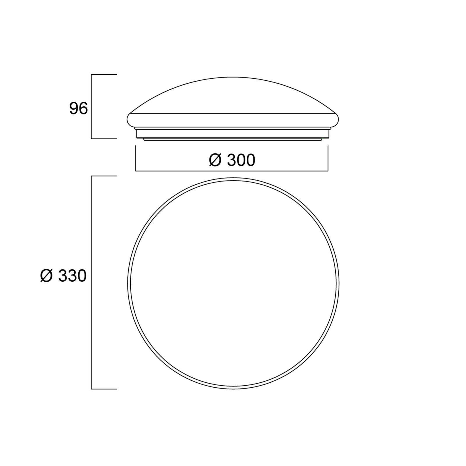 Sylvania Start Surface lampa sufitowa LED, Ø 33 cm