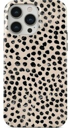 Burga Etui Almond Latte Tough Magsafe do iPhone 15 Pro, beżowe z czarnymi kropkami