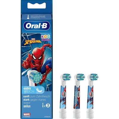 Oral-B Oral-B Kids Brush Heads Spider-Man szczoteczka do zębów 3 szt dla dzieci