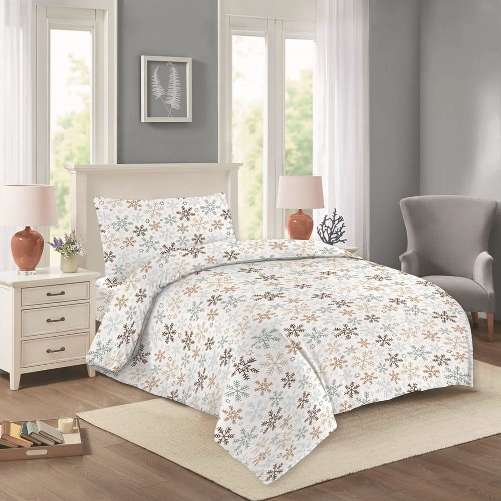 Biała bawełniana pościel jednoosobowa 140x200 cm Nela – Cotton House