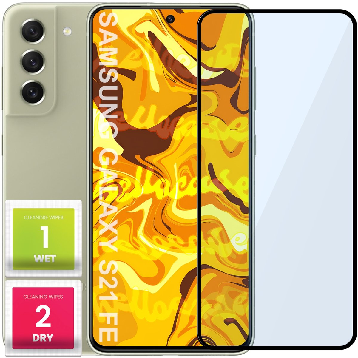 Szkło Hartowane Do Samsung Galaxy S21 Fe Pełne Na Cały Ekran Folia 5D 9H
