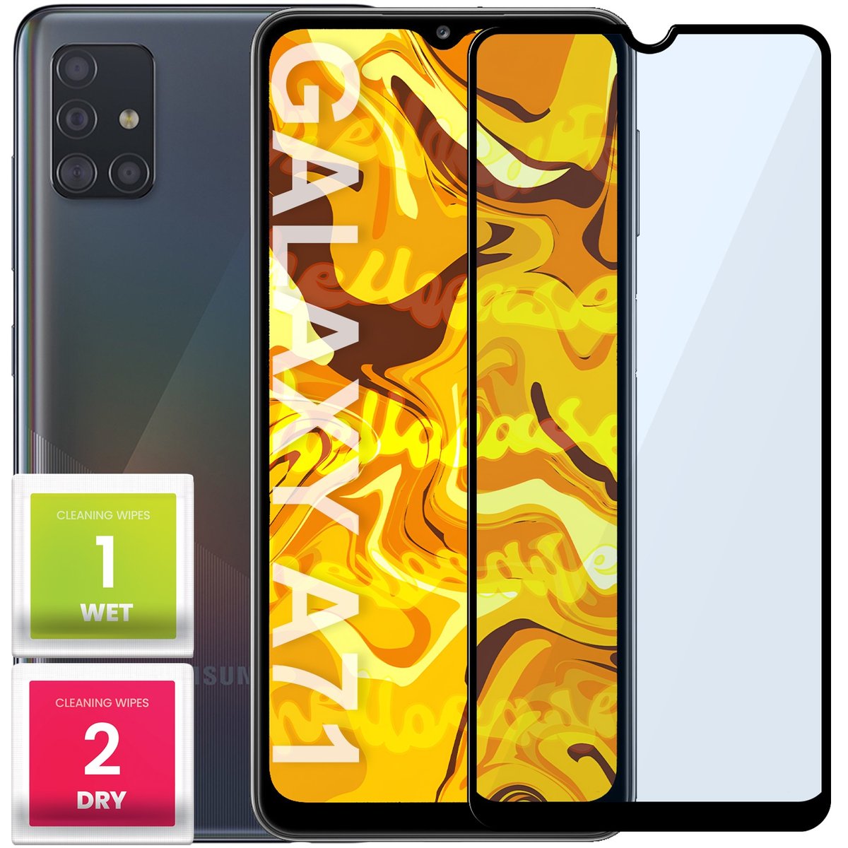 Szkło Hartowane Do Samsung Galaxy A71 Pełne Na Cały Ekran Szkiełko Ochronne