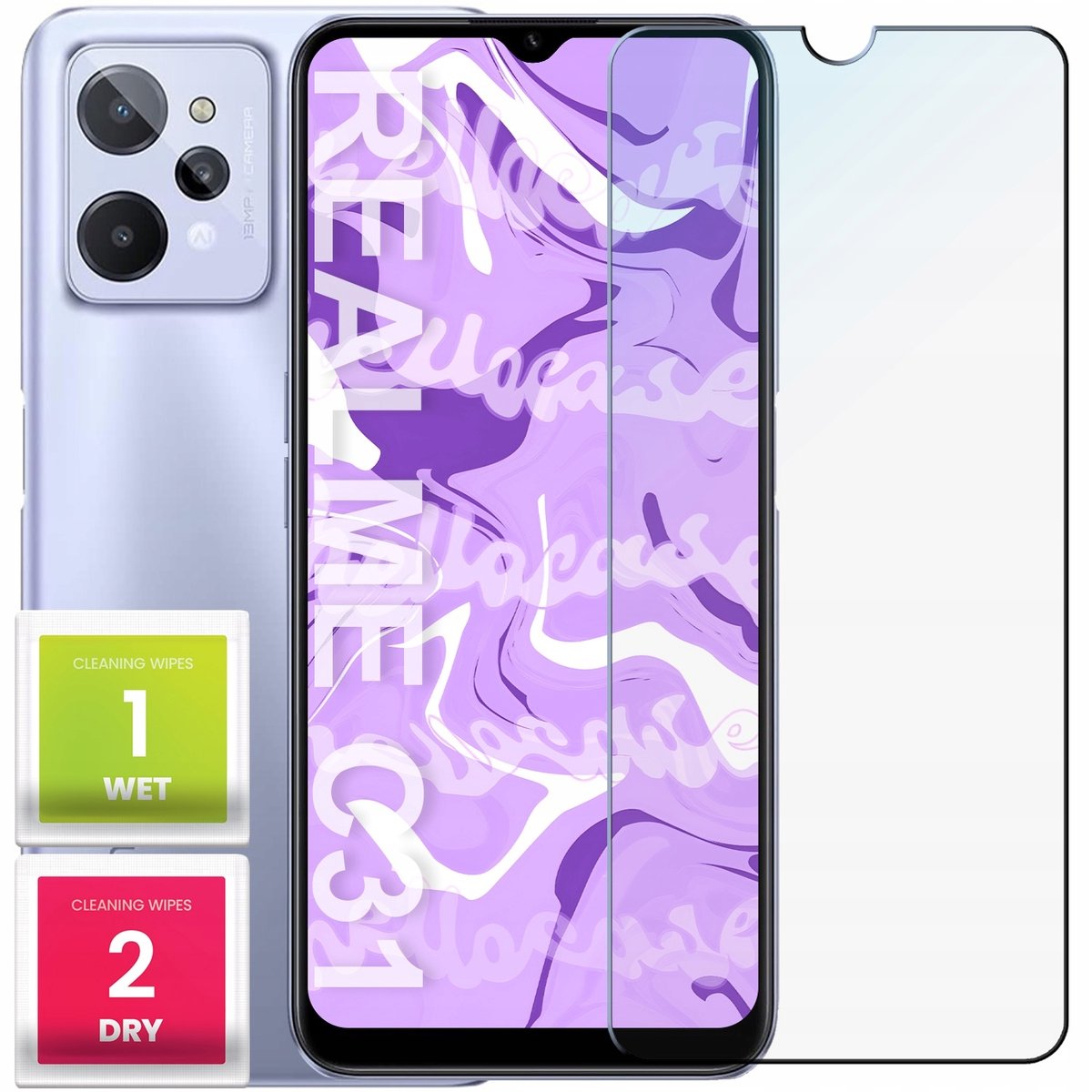 Szkło Hartowane 9H Do Realme C31 Szybka Na Ekran