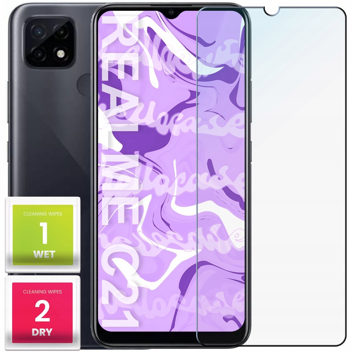 Szkło Hartowane 9H Do Realme C21 Szybka Na Ekran