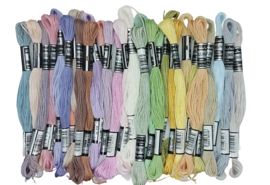 Mulina Ariadna zestaw 30 pastelowych kolorów