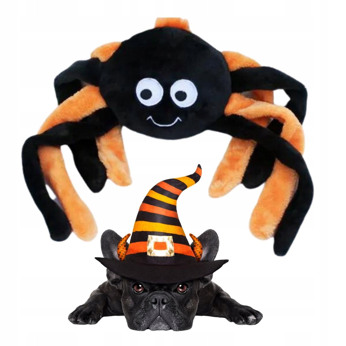 Zabawka Dla Psa Pająk Xl Duży Szeleszczący Na Halloween Maskotka Spider