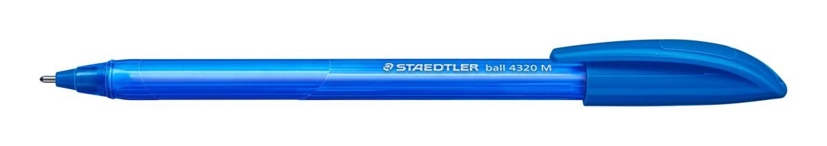 Staedtler, Długopis jednorazowy trójkątny 4320, M, niebieski