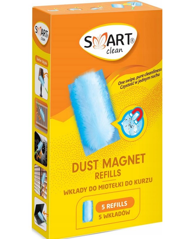 Smart Clean Magnet Duster Wkłady Do Miotełki 5szt. Zapas