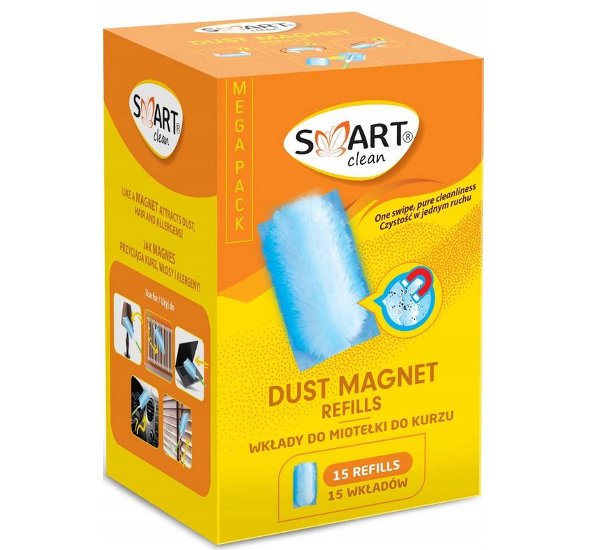 Smart Clean Magnet Duster Wkłady Do Miotełki 15szt. Zapas