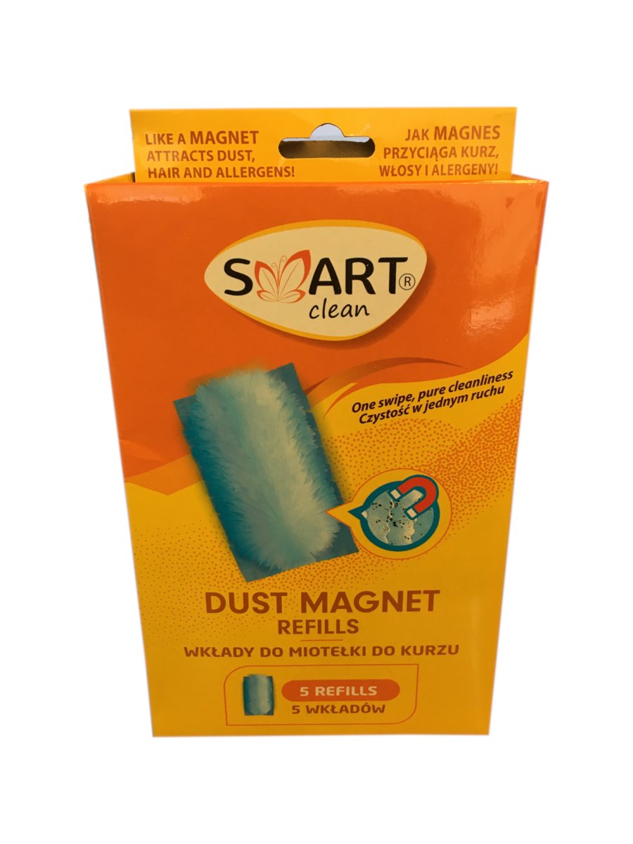 Smart Clean Magnet Duster Miotełka + Wkłady 5szt