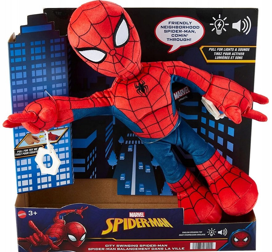 Interaktywna Maskotka Pluszak 28 cm Mattel SpiderMan Spider-Man Marvel