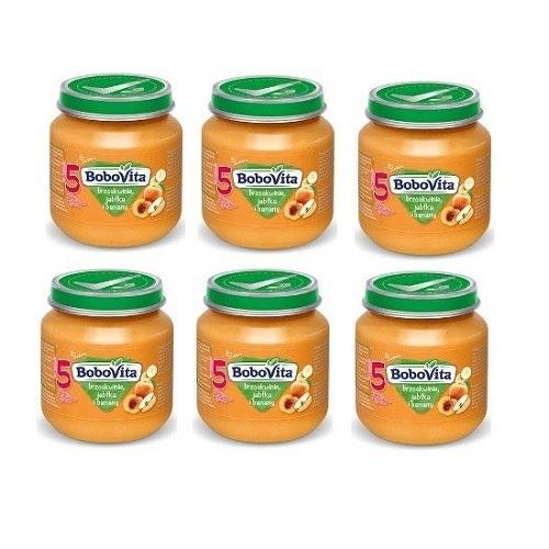 Bobovita Brzoskwinie Jabłka I Banany 6X125G