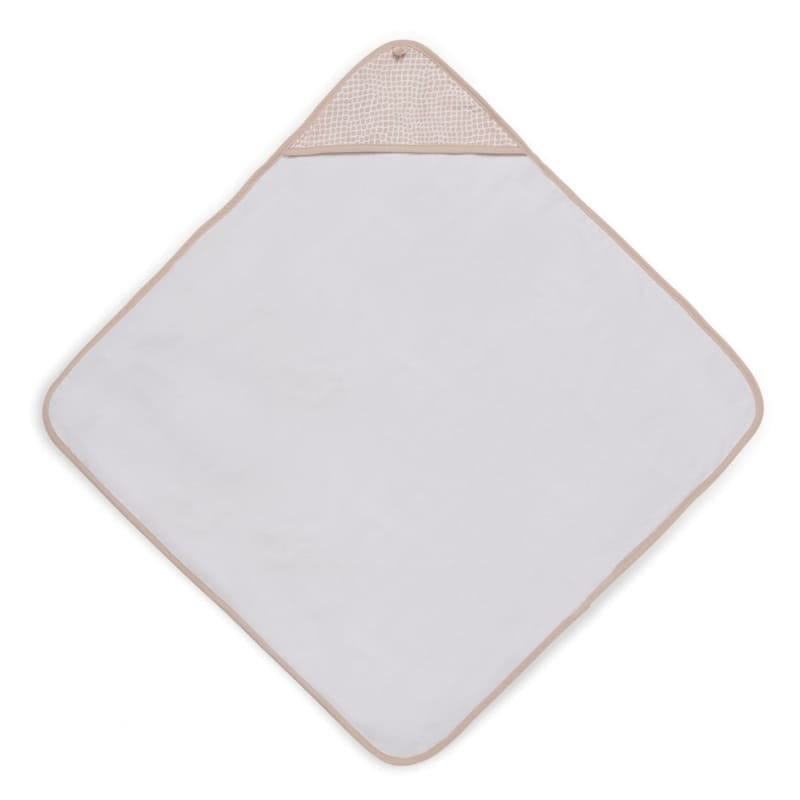 Ręcznik Kąpielowy Z Kapturem Jollein 75 X 75 Cm Snake Pale Pink