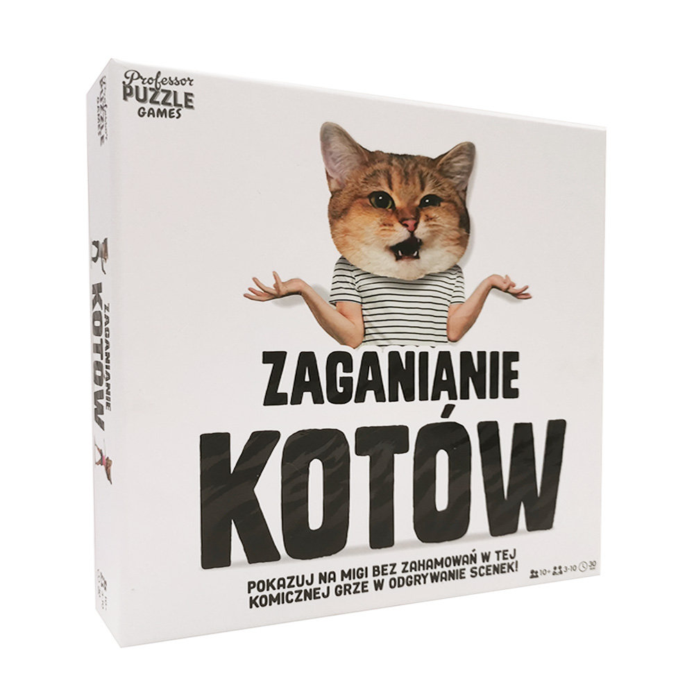 Zaganianie kotów gra towarzyska Professor Puzzle