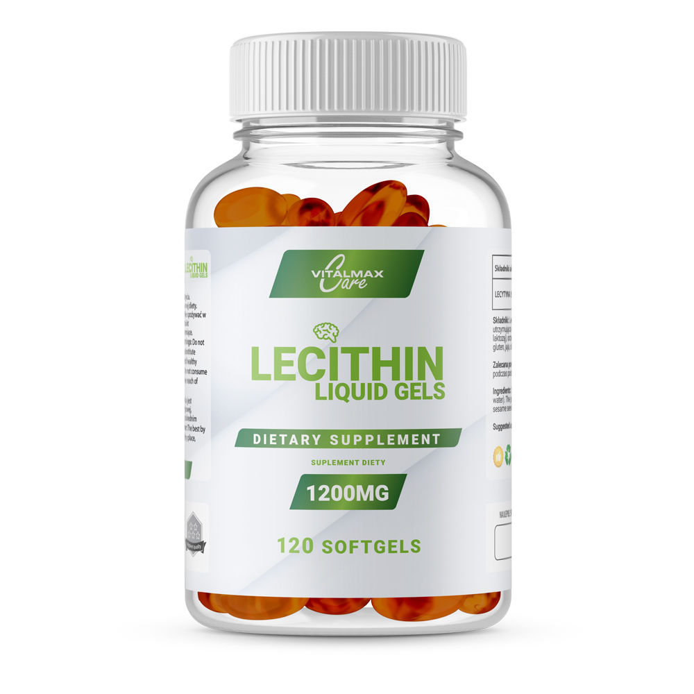 Suplement diety, Vitalmax Care Lecithin 1200mg, Pamięć Lecytyna, 120 Kaps.