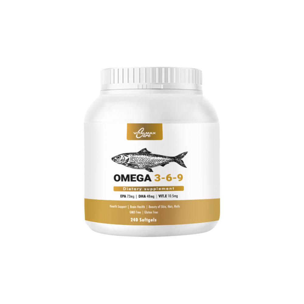 Suplement diety, Vitalmax Omega 3-6-9, Kwasy Tłuszczowe Serce, 240kaps.