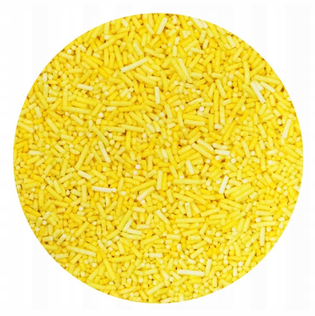 Posypka Cukrowa Owocowa - Pałeczki Żółte Bananowe 50G