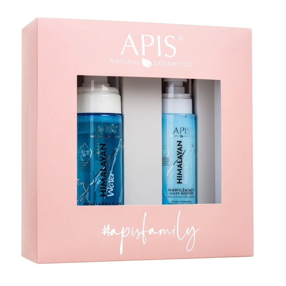 Apis Himalayan zestaw micelarna pianka do mycia twarzy 150ml + nawilżający milky booster 100ml