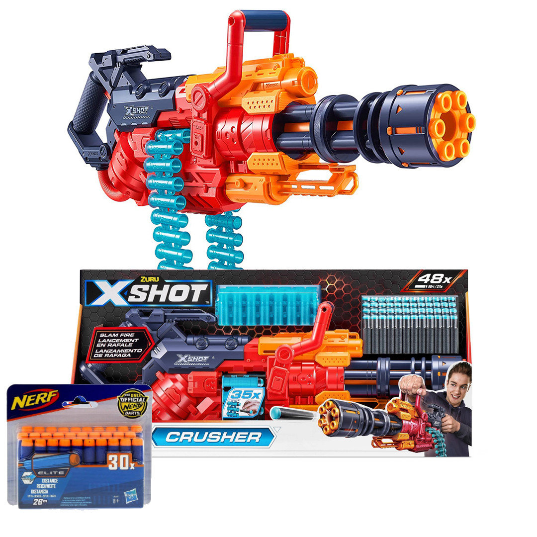 X-Shot Crusher 36382 + strzałki Elite do Nerf A0351