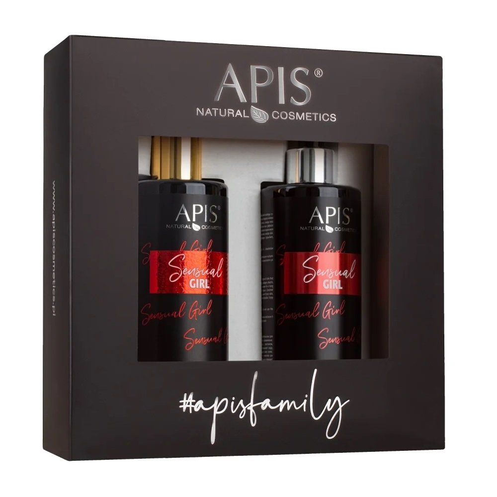 APIS Sensual Girl balsam 300ml + żel do mycia ciała 300ml