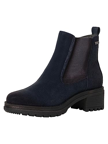 Jana Damskie buty Softline 8-26460-41, wygodne, szerokie buty, wodoodporne, antypoślizgowe, profilowana podeszwa Chelsea, granatowe, rozmiar 37 EU, grantowy, 37 EU Weit