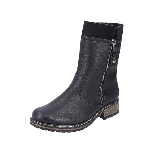 Rieker Damskie krótkie kozaki Z6880, czarny, 39 EU